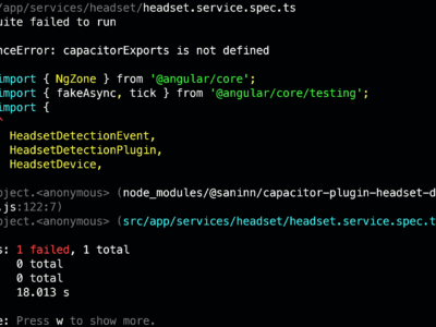 “ReferenceError: capacitorExports is not defined” while running jest tests in a project with CapacitorJs (fix)